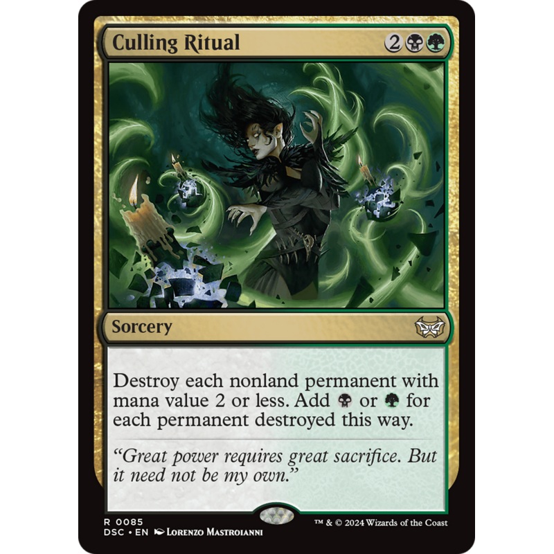 Culling Ritual [Duskmourn: House of Horror Commander]