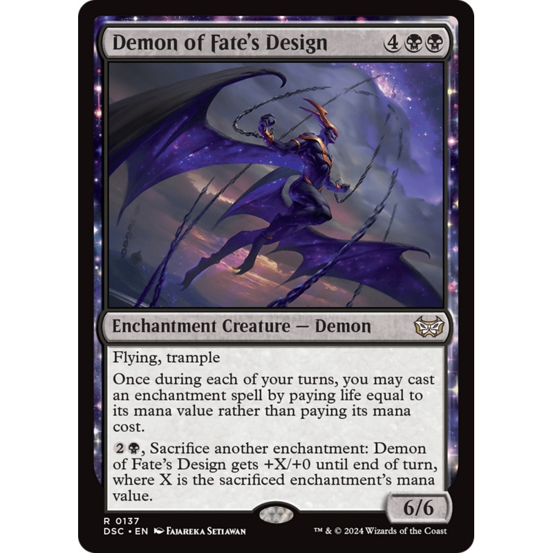 Demon of Fate's Design [Duskmourn: House of Horror Commander]