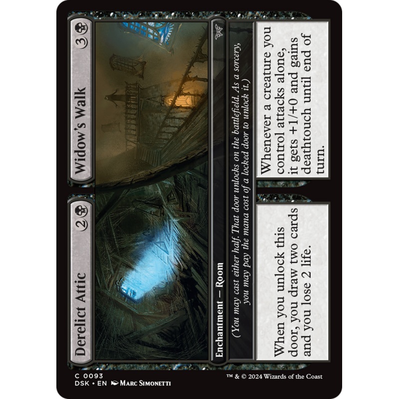 Derelict Attic // Widow's Walk [Duskmourn: House of Horror]