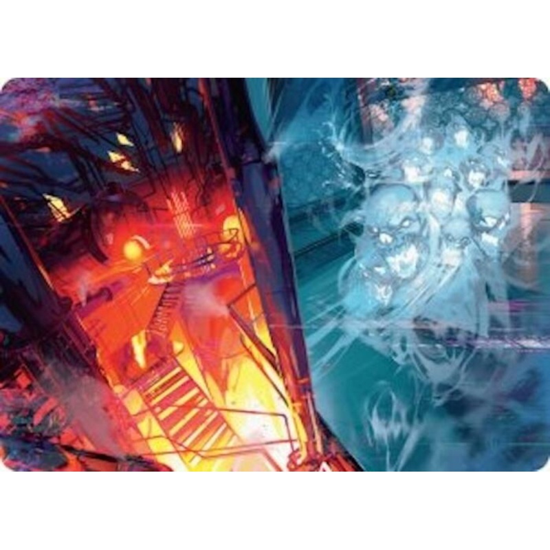 Roaring Furnace // Steaming Sauna Art Card [Duskmourn: House of Horror Art Series]