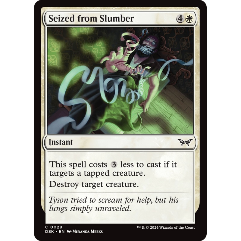 Seized from Slumber [Duskmourn: House of Horror]