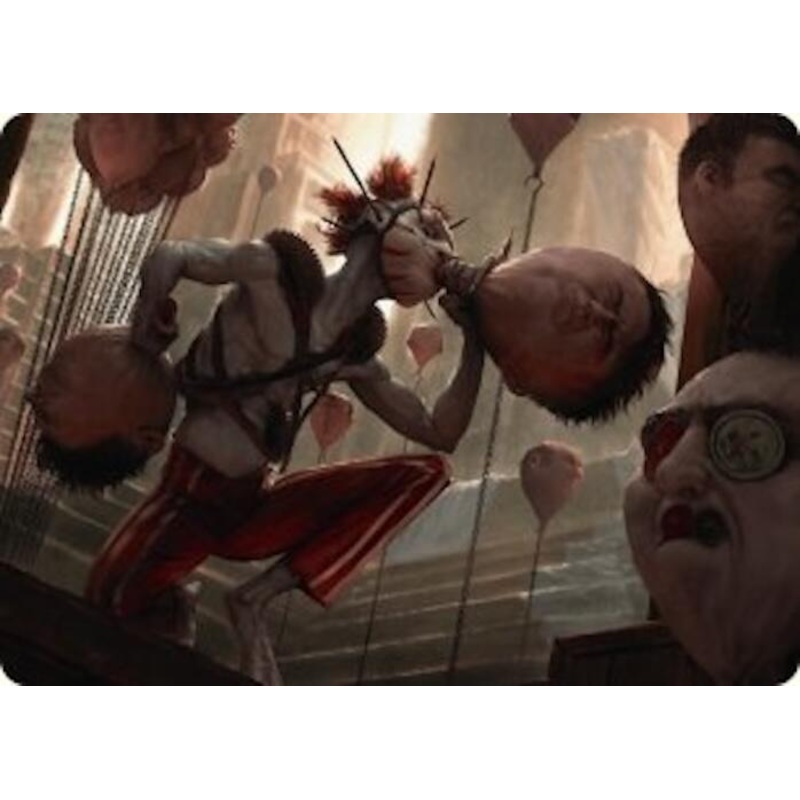 The Jolly Balloon Man Art Card [Duskmourn: House of Horror Art Series]
