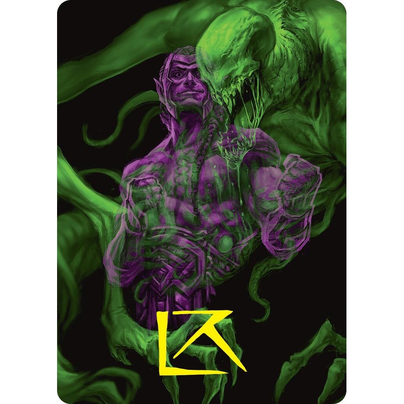Tyvar, the Pummeler Art Card (Gold-Stamped Signature) [Duskmourn: House of Horror Art Series]