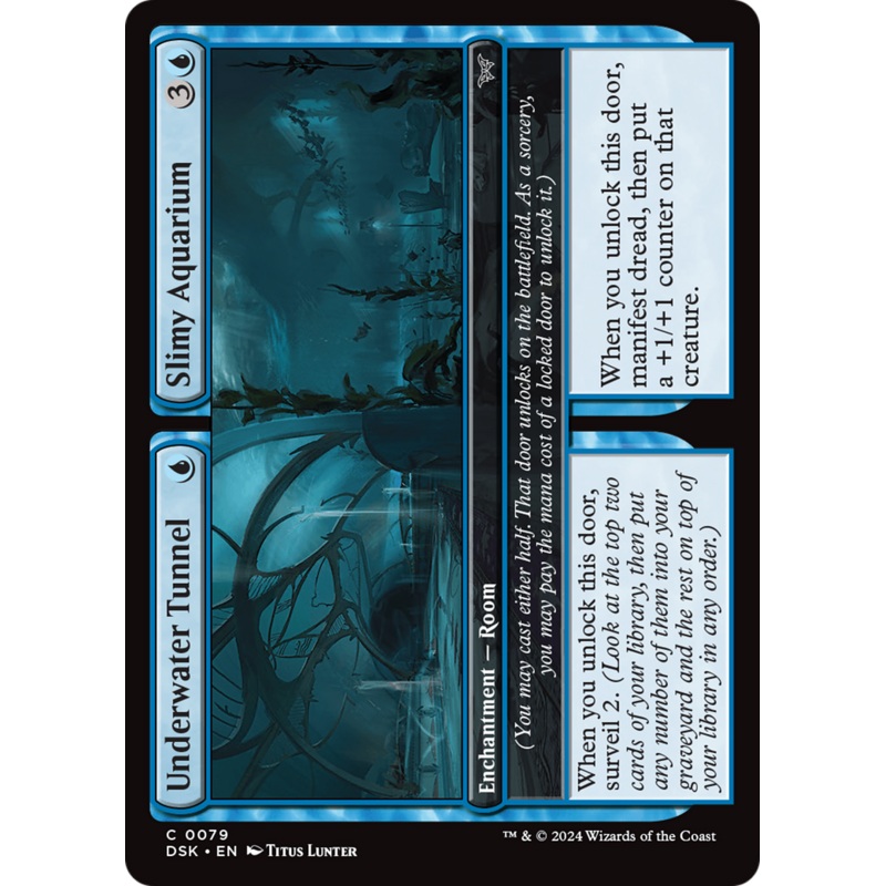 Underwater Tunnel // Slimy Aquarium [Duskmourn: House of Horror]