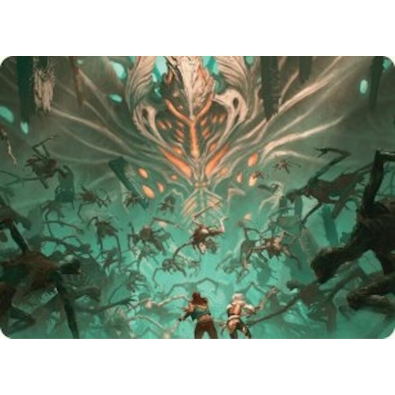 Valgavoth's Onslaught Art Card [Duskmourn: House of Horror Art Series]