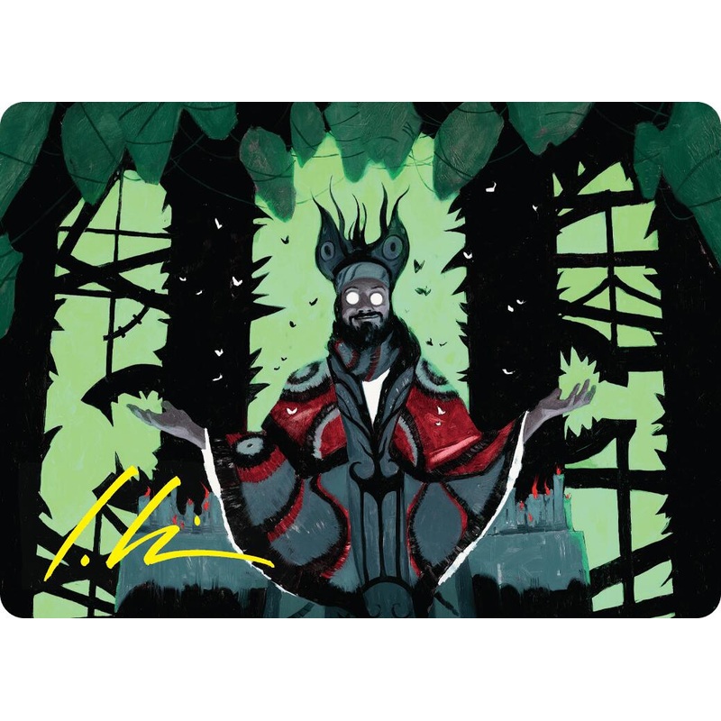Victor, Valgavoth's Seneschal Art Card (23/54) (Gold-Stamped Signature) [Duskmourn: House of Horror Art Series]