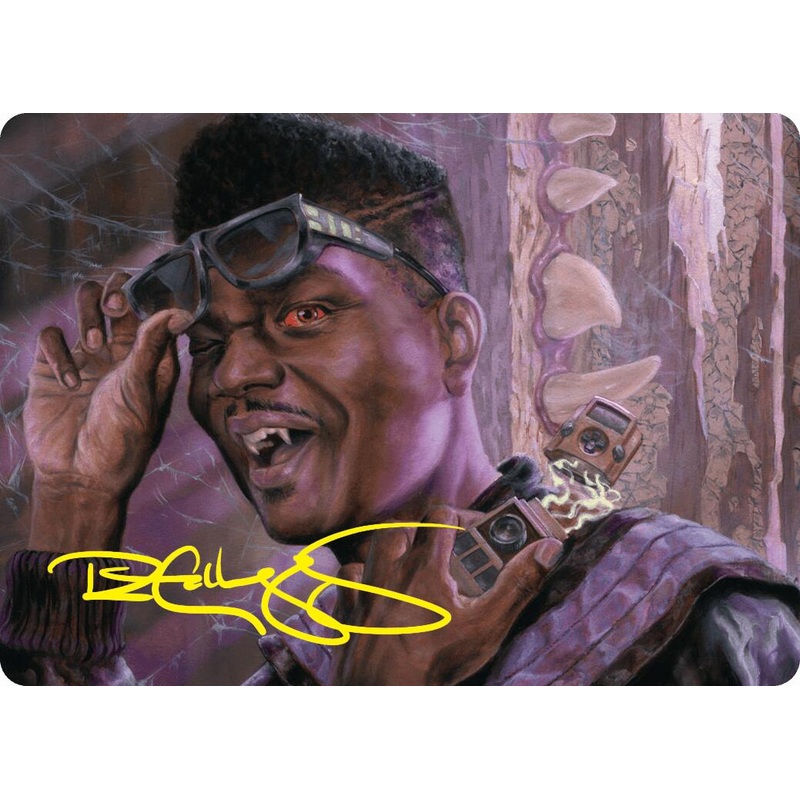Dashing Bloodsucker Art Card (Gold-Stamped Signature) [Duskmourn: House of Horror Art Series]