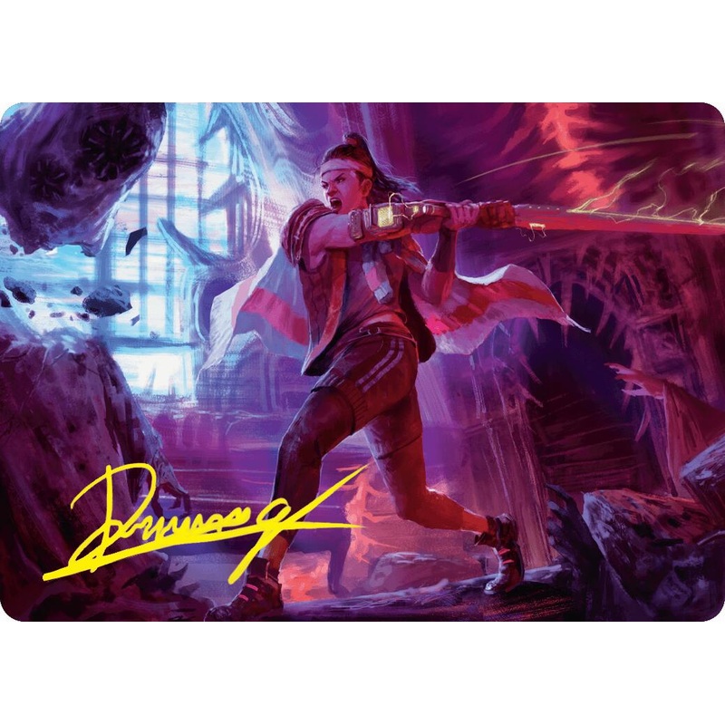 Diversion Specialist Art Card (Gold-Stamped Signature) [Duskmourn: House of Horror Art Series]