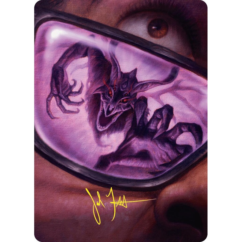 Doomsday Excruciator Art Card (Gold-Stamped Signature) [Duskmourn: House of Horror Art Series]
