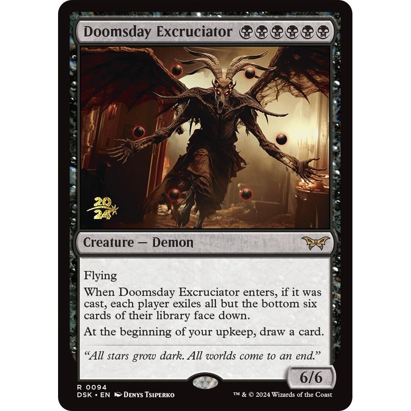 Doomsday Excruciator [Duskmourn: House of Horror Prerelease Promos]