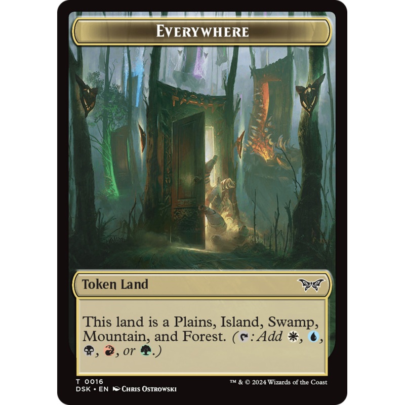 Everywhere Token [Duskmourn: House of Horror Tokens]