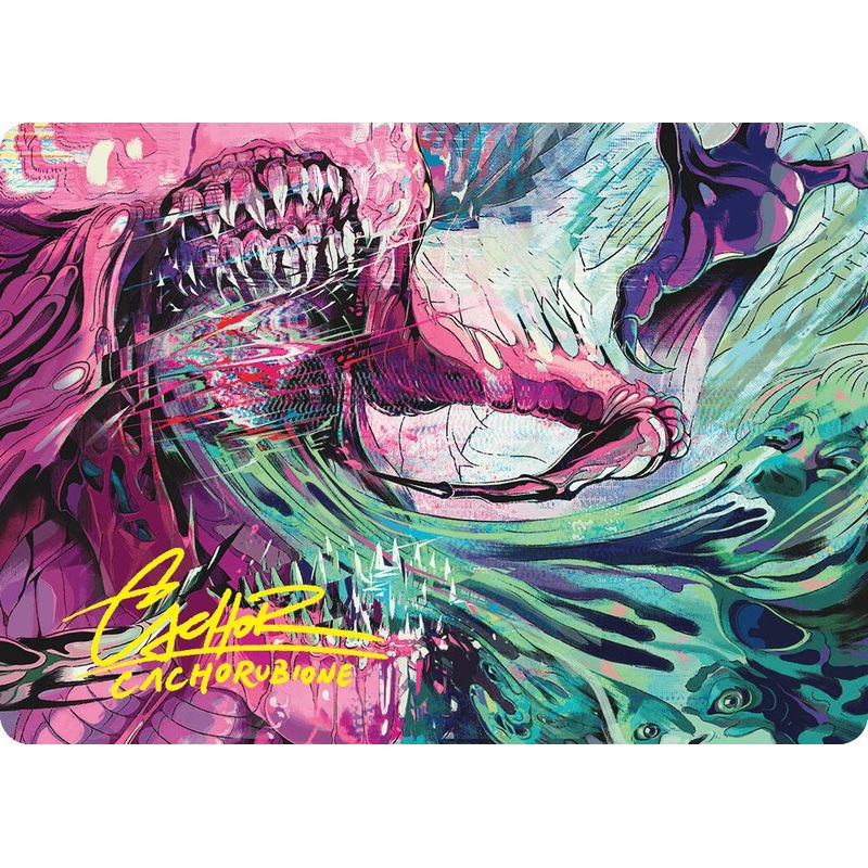 Fear of Missing Out Art Card (Gold-Stamped Signature) [Duskmourn: House of Horror Art Series]