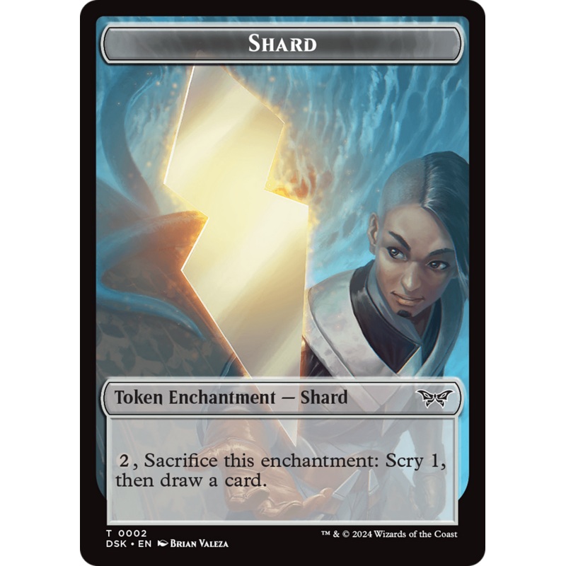 Shard // Manifest Double-Sided Token [Duskmourn: House of Horror Tokens]