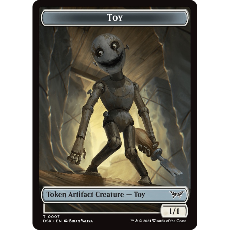 Toy // Spider Double-Sided Token [Duskmourn: House of Horror Tokens]