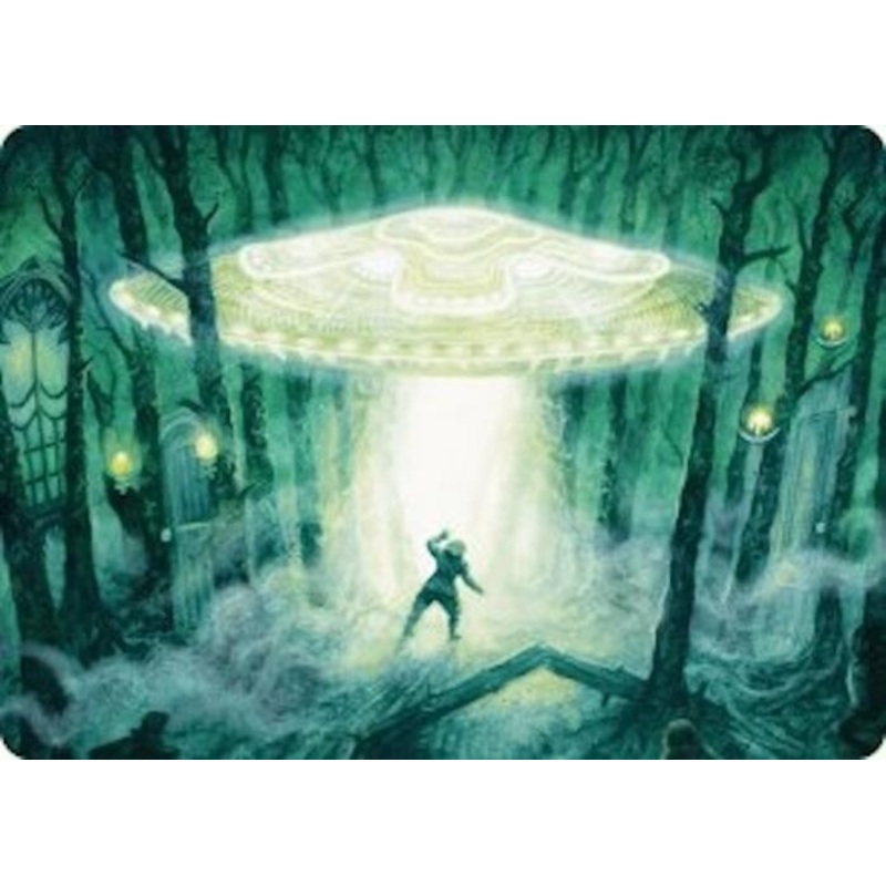 Unidentified Hovership Art Card [Duskmourn: House of Horror Art Series]