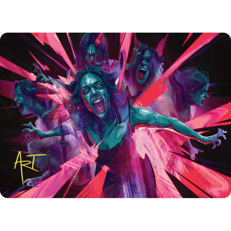 Waltz of Rage Art Card (Gold-Stamped Signature) [Duskmourn: House of Horror Art Series]