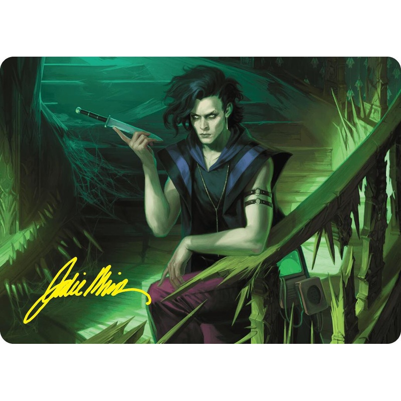 Winter, Misanthropic Guide Art Card (Gold-Stamped Signature) [Duskmourn: House of Horror Art Series]