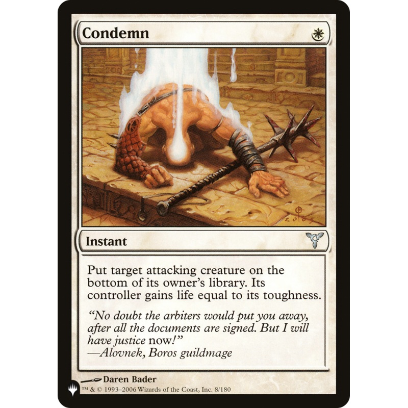 Condemn [The List]