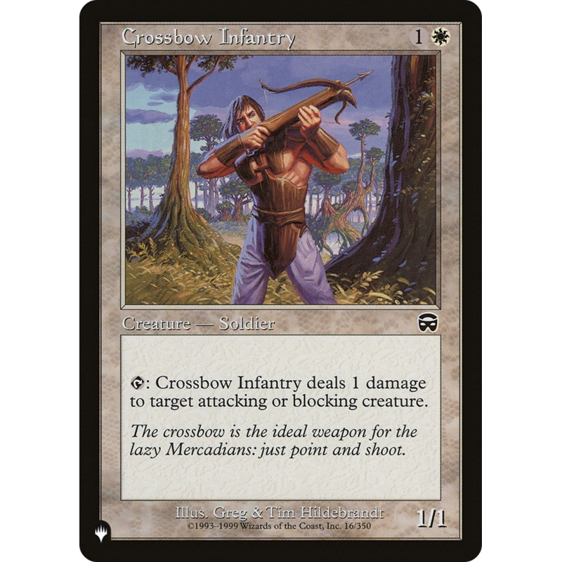 Crossbow Infantry [The List]