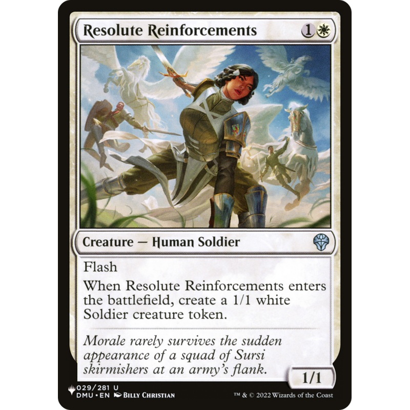 Resolute Reinforcements [The List]