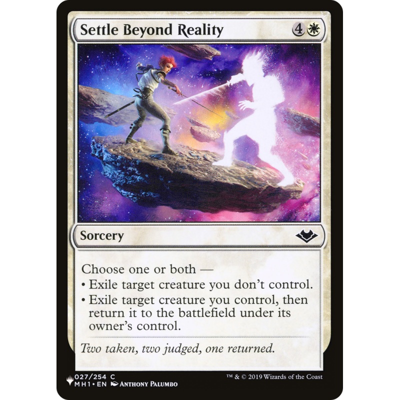 Settle Beyond Reality [The List]