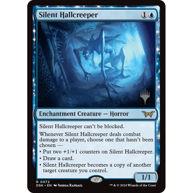 Silent Hallcreeper (Promo Pack) [Duskmourn: House of Horror Promos]