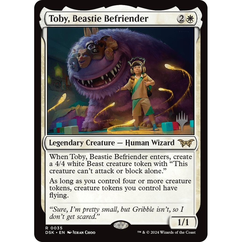 Toby, Beastie Befriender (Promo Pack) [Duskmourn: House of Horror Promos]