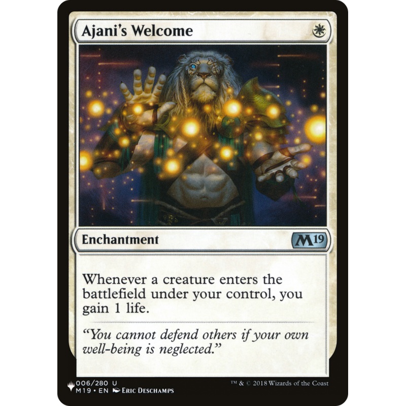 Ajani's Welcome [The List]