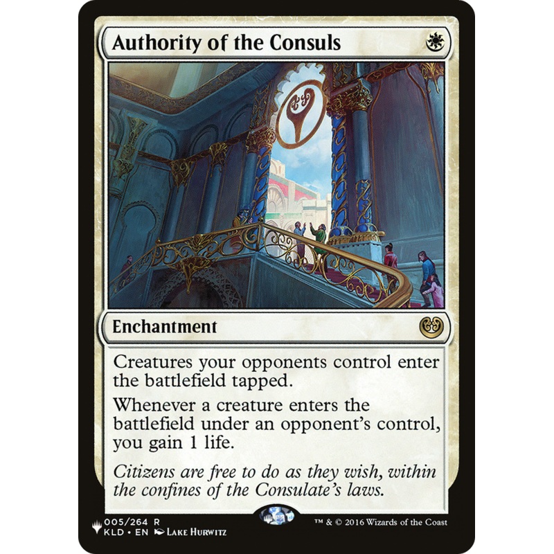 Authority of the Consuls [The List]