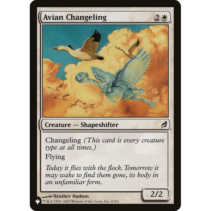 Avian Changeling [The List]