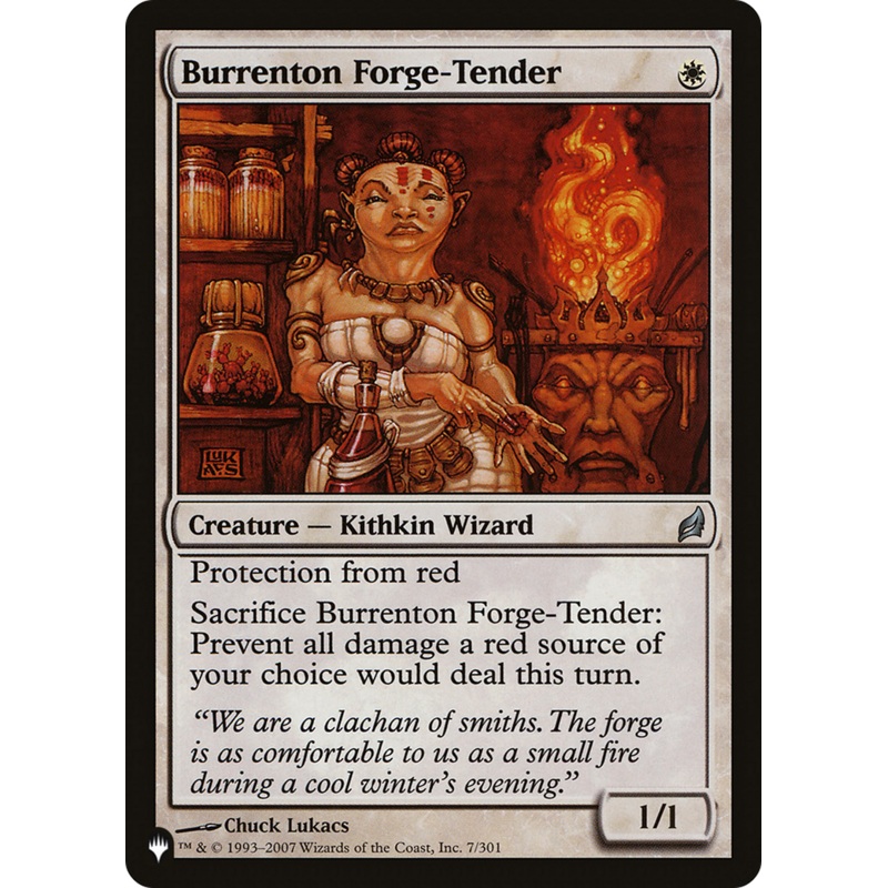 Burrenton Forge-Tender [The List]