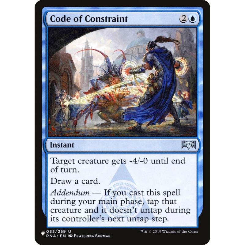 Code of Constraint [The List]