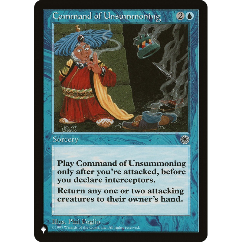 Command of Unsummoning [The List]