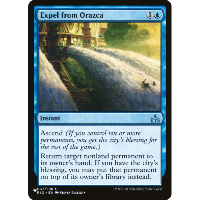Expel from Orazca [The List]