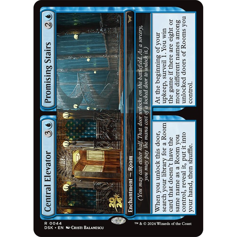Central Elevator // Promising Stairs [Duskmourn: House of Horror Prerelease Promos]