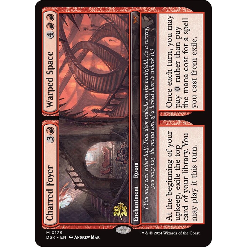 Charred Foyer // Warped Space [Duskmourn: House of Horror Prerelease Promos]