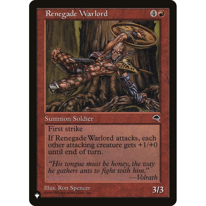 Renegade Warlord [The List]