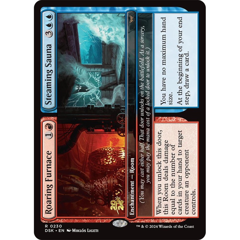 Roaring Furnace // Steaming Sauna [Duskmourn: House of Horror Prerelease Promos]