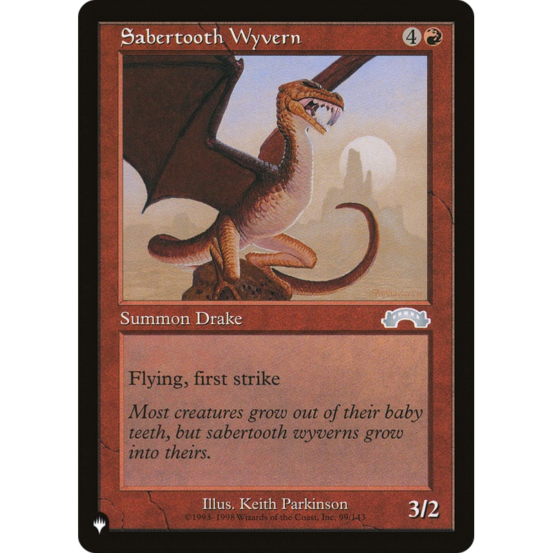 Sabertooth Wyvern [The List]