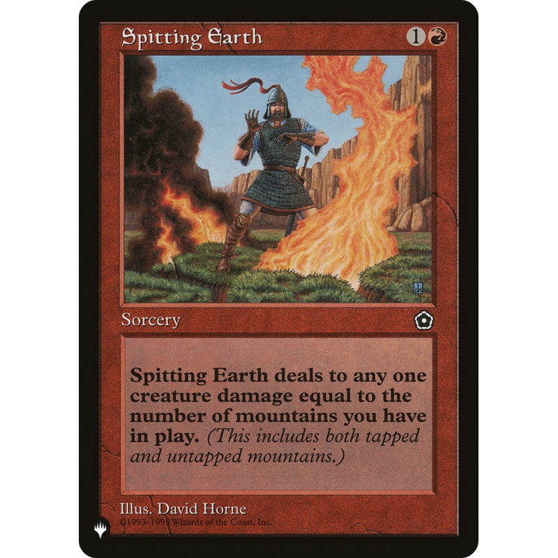 Spitting Earth [The List]