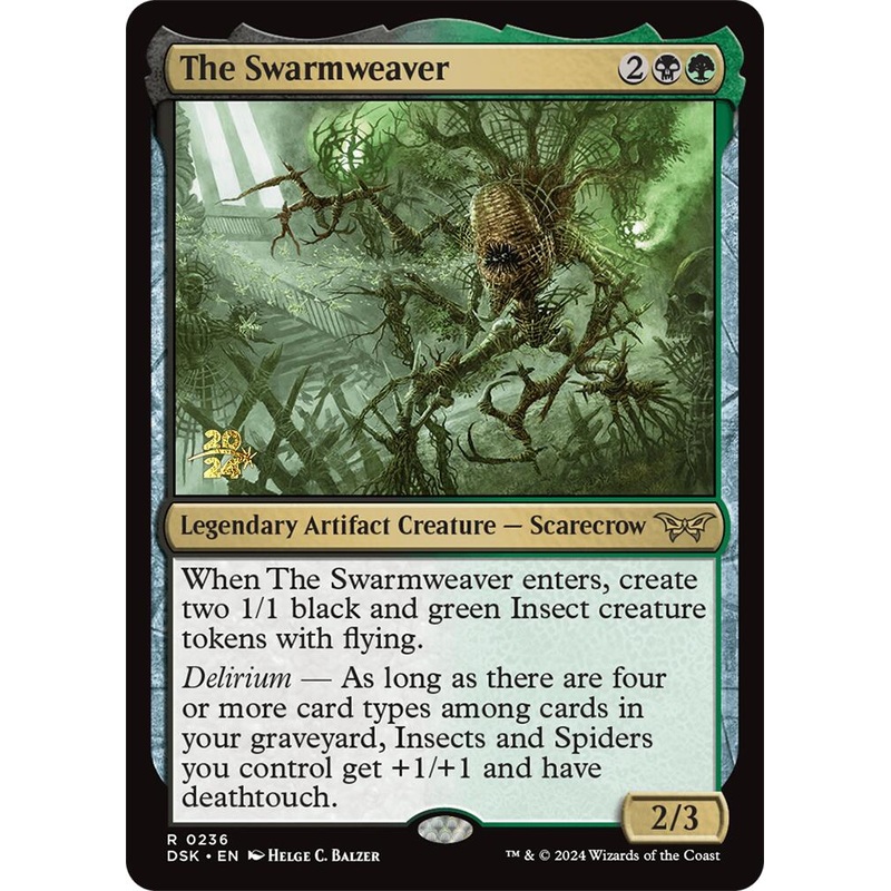 The Swarmweaver (0236) [Duskmourn: House of Horror Prerelease Promos]
