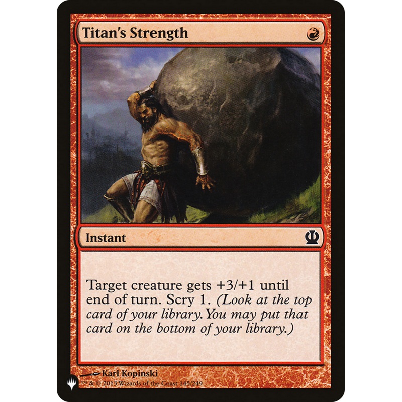Titan's Strength [The List]