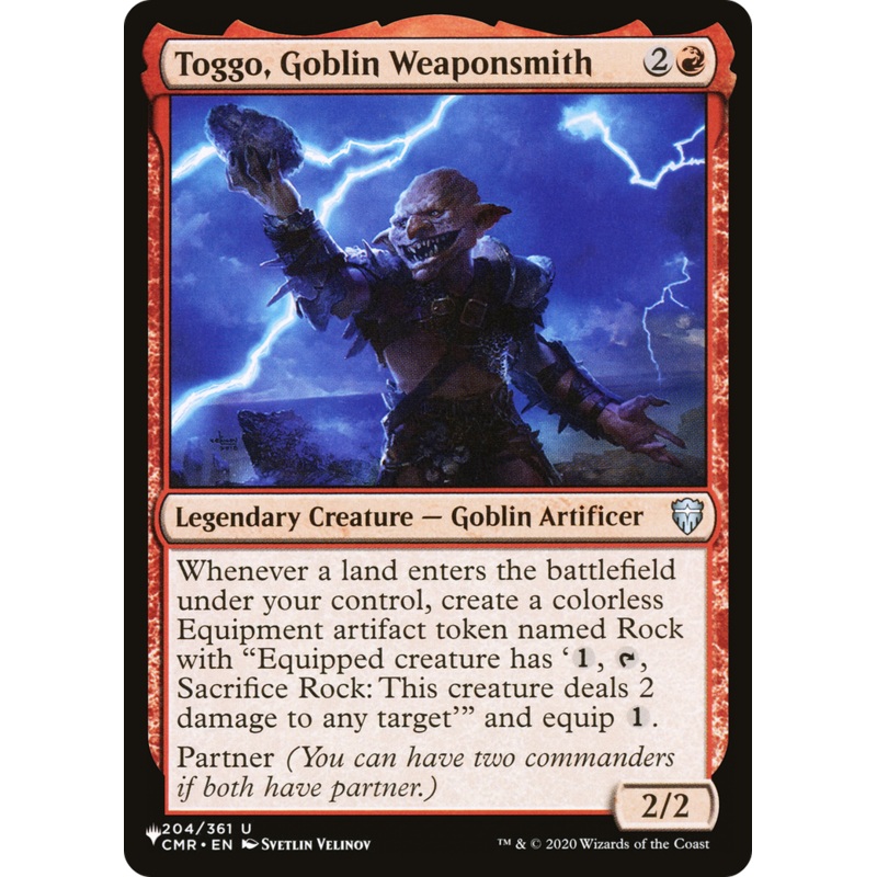 Toggo, Goblin Weaponsmith [The List]