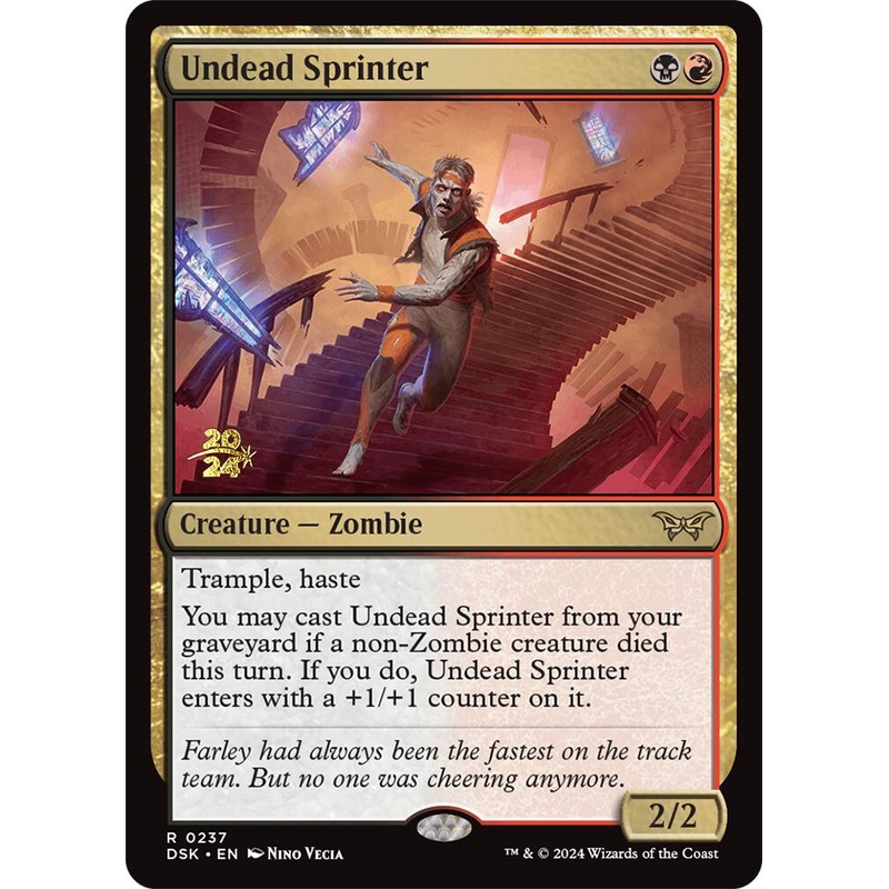 Undead Sprinter [Duskmourn: House of Horror Prerelease Promos]