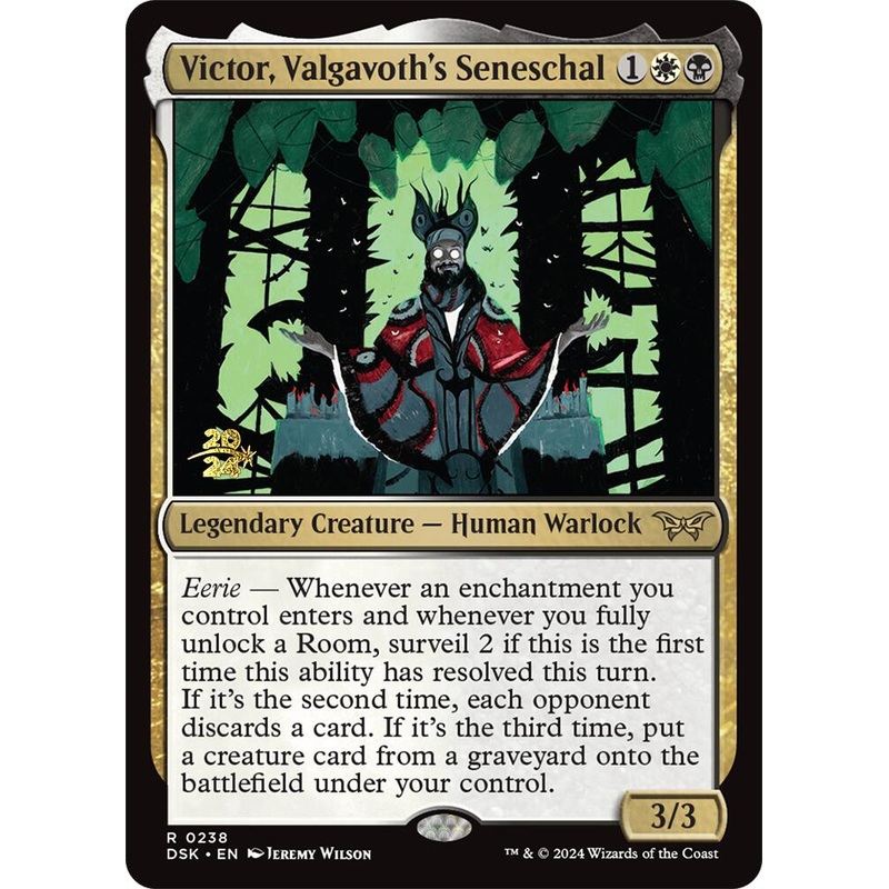 Victor, Valgavoth's Seneschal [Duskmourn: House of Horror Prerelease Promos]