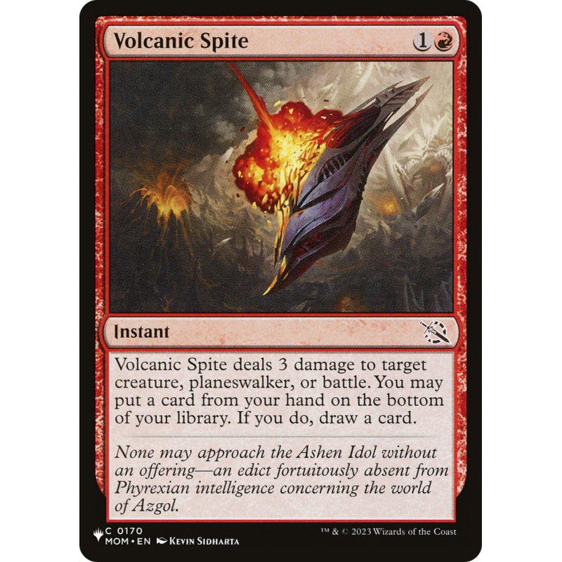 Volcanic Spite [The List]