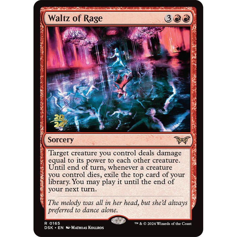 Waltz of Rage [Duskmourn: House of Horror Prerelease Promos]
