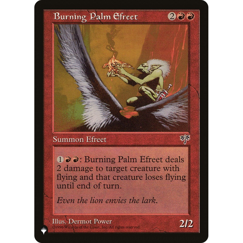 Burning Palm Efreet [The List]