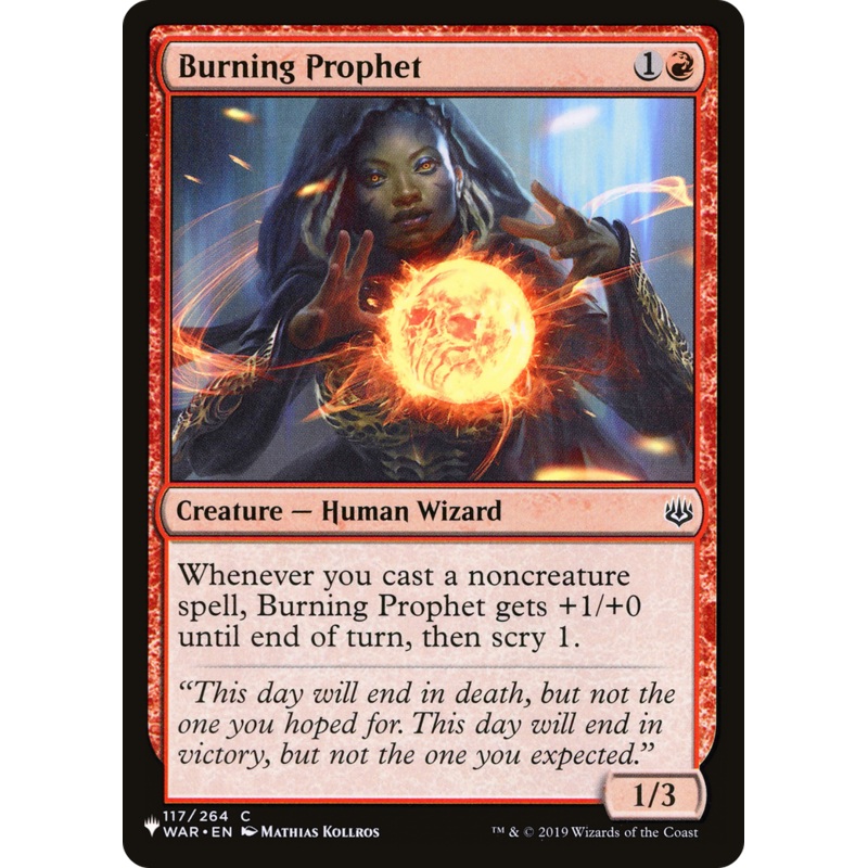 Burning Prophet [The List]