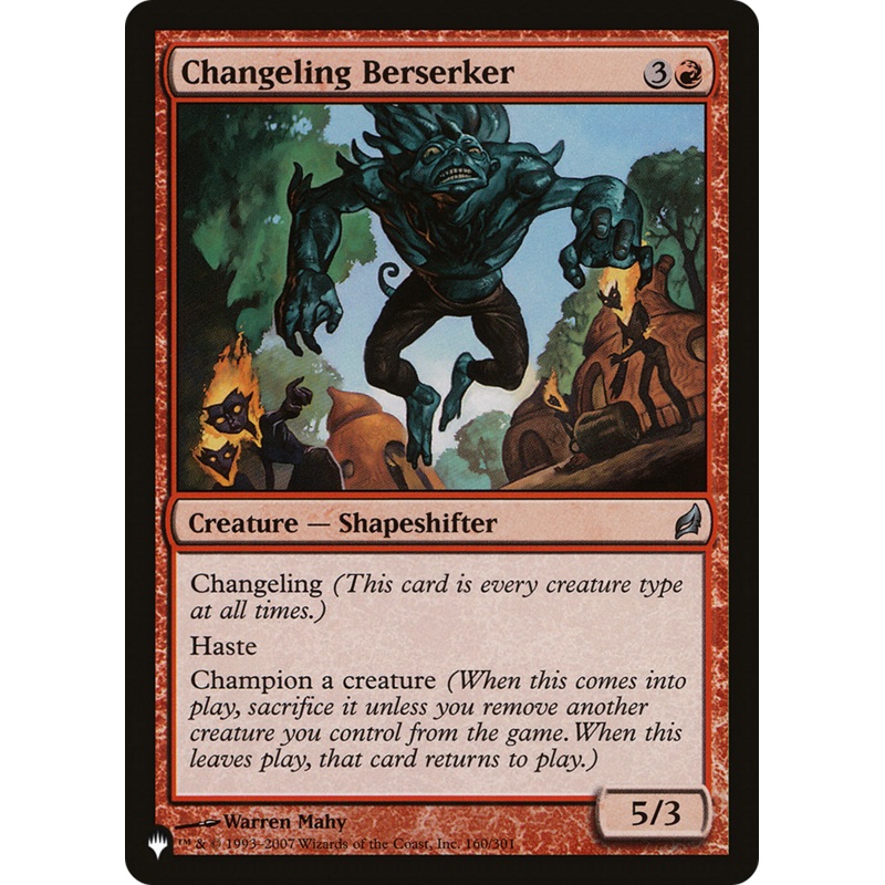 Changeling Berserker [The List]